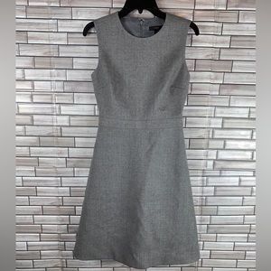 NEW! J Crew Wool Grey Sleeveless A Line Dress Size 0